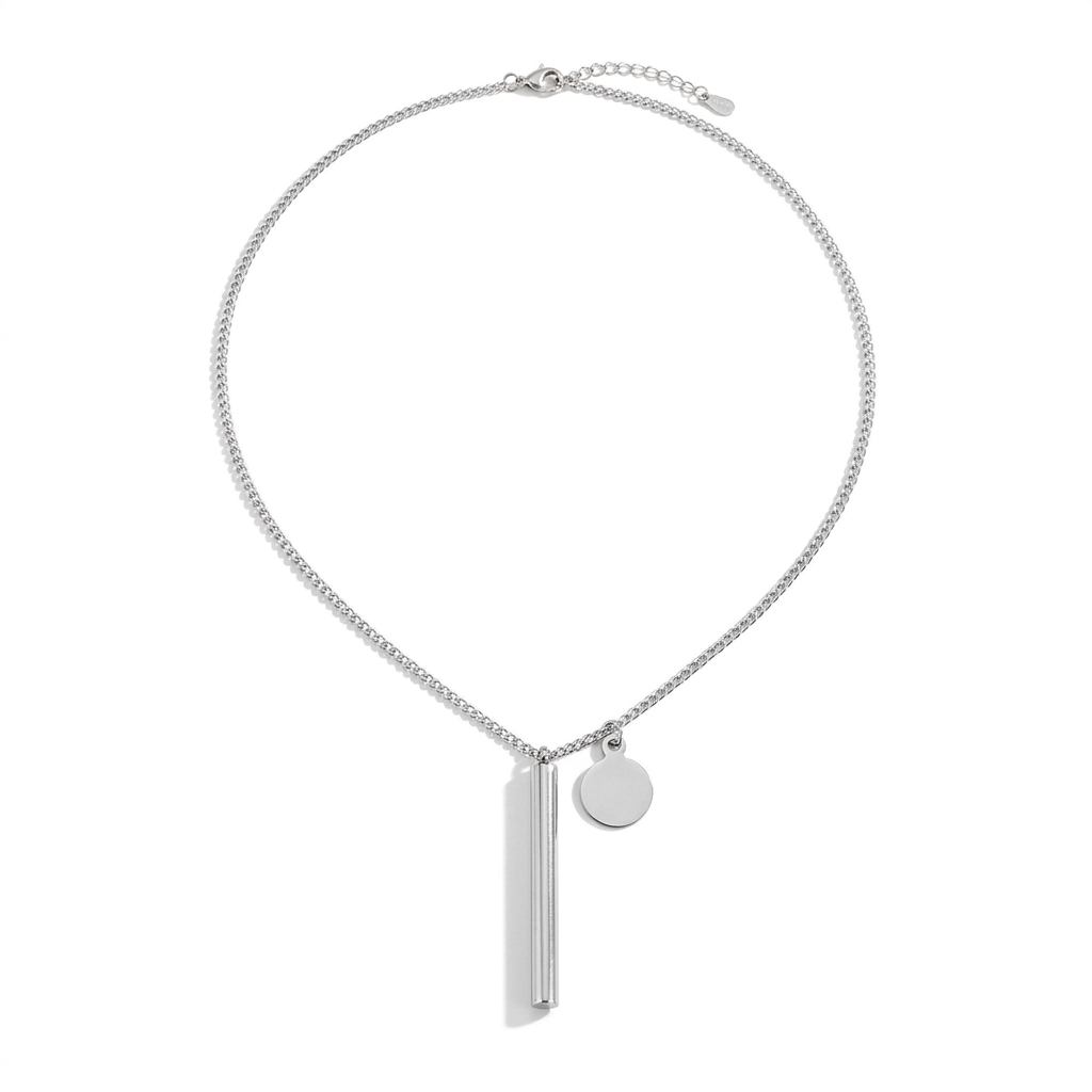 NOIR Disc Chain Necklace