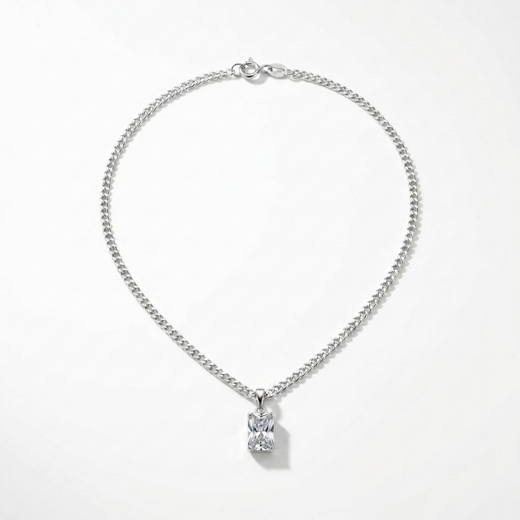 NOIR Geometric Pendant Necklace