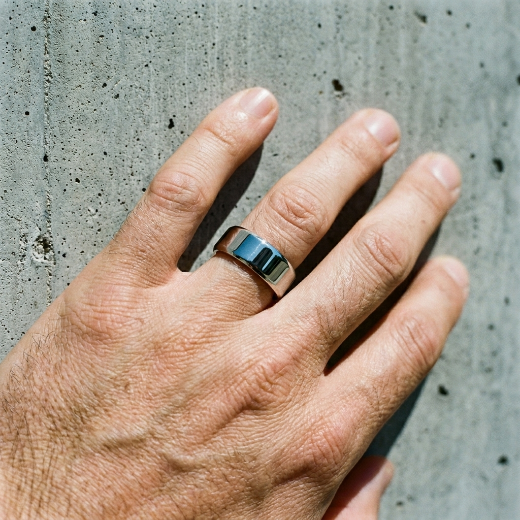 NOIR Glossy Band Ring