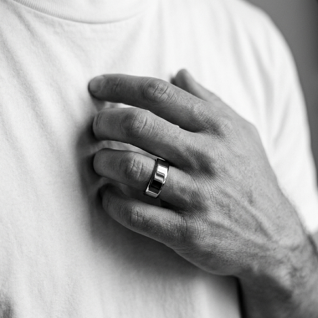 NOIR Glossy Band Ring